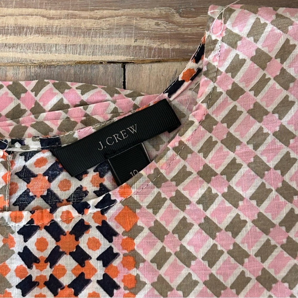 J. Crew Geometric Patterned Blouse - Picture 10 of 10